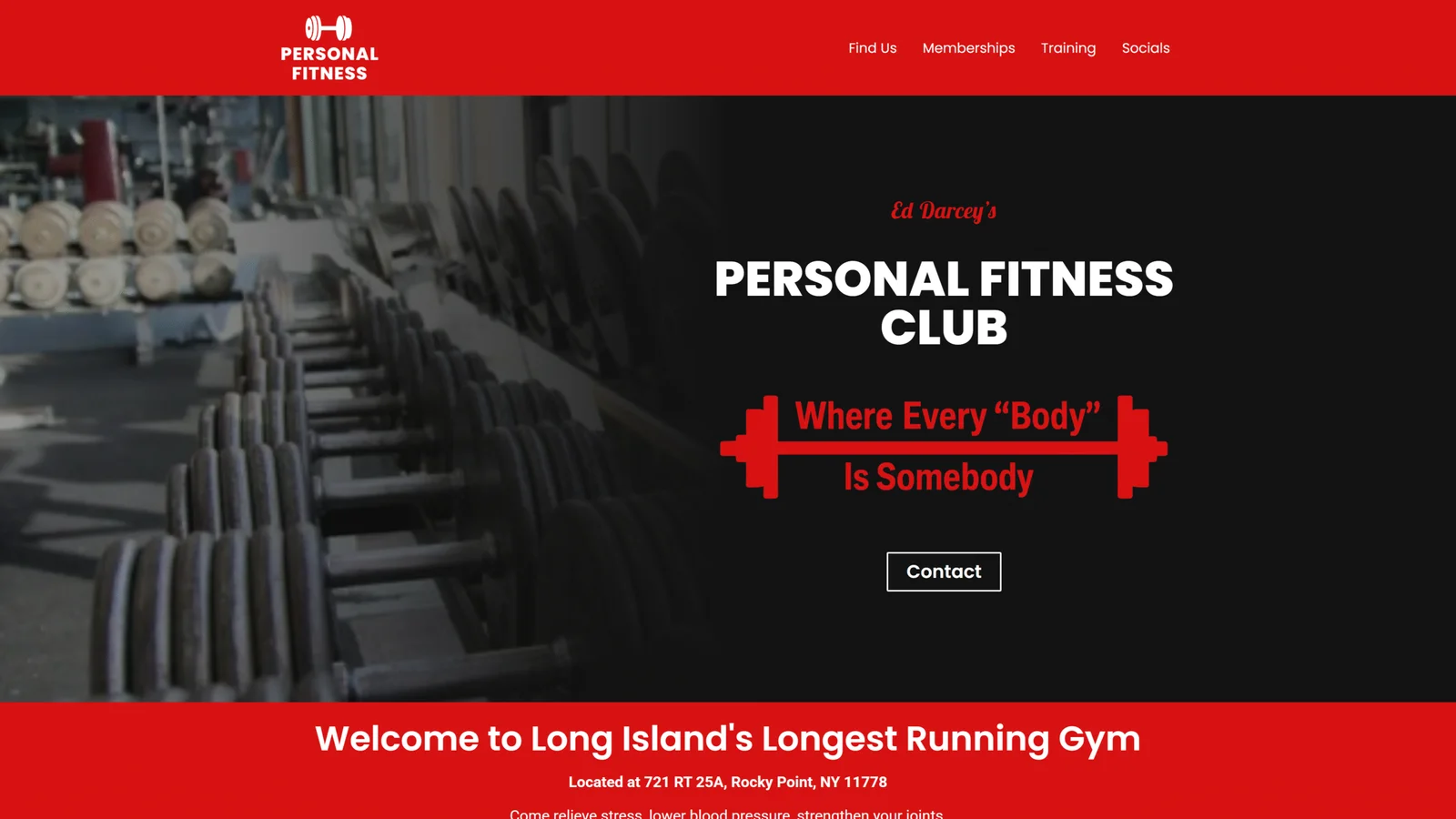 Local Gym Website